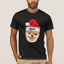 Zwergspitz Weihnachtsmütze Hund Groß