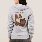 Zwergspitz-Welpen  Hoodie (Rückseite)