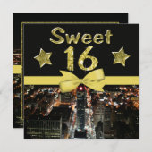 Zwergsteine Süß 16 in Stadtlampen Einladung (Vorne/Hinten)