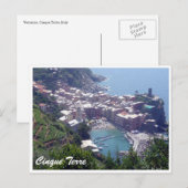 Zwergvernazza Postkarte (Vorne/Hinten)