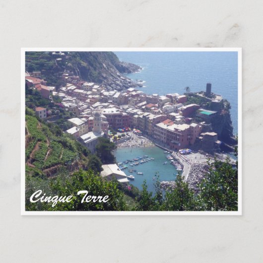 Zwergvernazza Postkarte (Vorderseite)