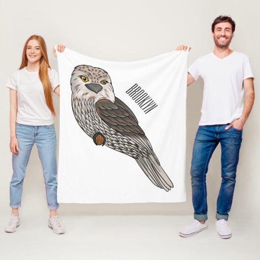 Zwergvogel-Cartoon Fleecedecke (Beispiel)