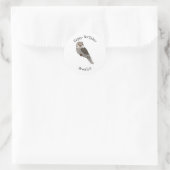 Zwergvogel-Cartoon Runder Aufkleber (Tasche)