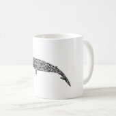 Zwergwal-Stammes- grafische Illustration Kaffeetasse (VorderseiteRechts)