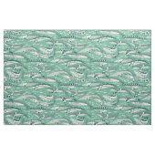 Zwergwale dunkles Teal-Peppermint Stoff (Fat Quarter (45,7 x 55,9 cm))
