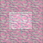 Zwergwale violett Pastell Magenta Stoff (Kachel)