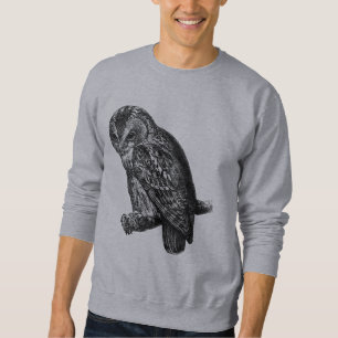 Zwergwürfel Bird Vintage Holzgrabung Sweatshirt