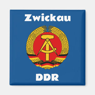 Zwickau, Deutschland - Retro Ostdeutschland (DDR,  Magnet
