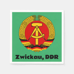 Zwickau, Deutschland - Retro Ostdeutschland (DDR, Serviette