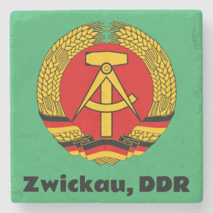Zwickau, Deutschland - Retro Ostdeutschland (DDR, Steinuntersetzer