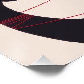 Zwicky Cat Poster von Donald Brun (Ecke)