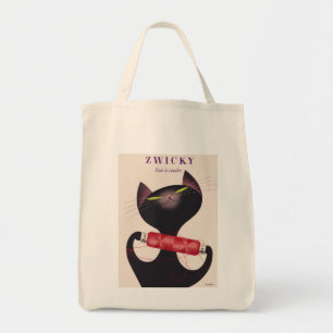Zwicky-Katze-Plakat von Donald Brun Tragetasche