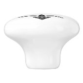 Zwiebel-Fach Keramikknauf (Seitenansicht)