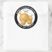 Zwiebel | Jar Food Labels Runder Aufkleber (Tasche)