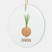 Zwiebel Keramik Ornament (Links)