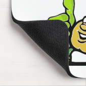 Zwiebel mit Daumen nach oben Mousepad (Ecke)