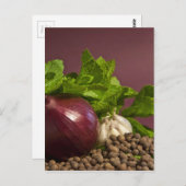 Zwiebel Postkarte (Vorne/Hinten)