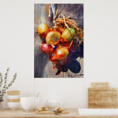 Zwiebelfarbe für Küche Esszimmer Poster (Küche)