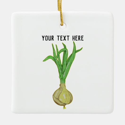 Zwiebeln Keramikornament (Vorderseite)