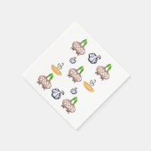 Zwiebeln, Knoblauch, Soup Küchentücher Serviette (Ecke)