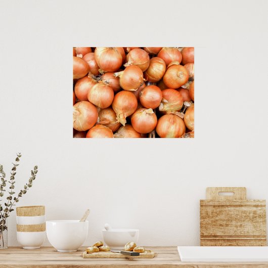 Zwiebeln Poster (Küche)