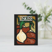 Zwiebeln Postkarte (Stehend Vorderseite)