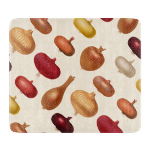 Zwiebeln Schneidebrett