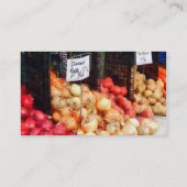 Zwiebeln und Kartoffeln Visitenkarte (Rückseite)