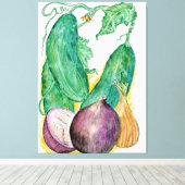 Zwiebeln und Schlupf auf der Leinwand (Insitu (Holzboden))