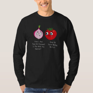 Zwiebeln und Tomaten Pun Jokes T-Shirt