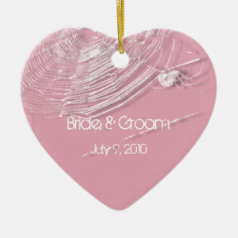 Zwiebeln und weiße Spinnen Keepsak Hochzeitszitat Keramikornament