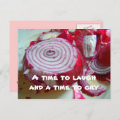 Zwiebelpostkarte Postkarte (Vorne/Hinten)