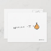 Zwiebelpostkarte Postkarte (Vorne/Hinten)