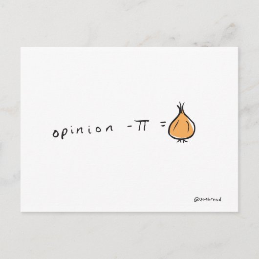 Zwiebelpostkarte Postkarte (Vorderseite)