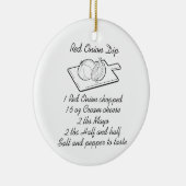 Zwiebelrezeptur Keramik Ornament (Rechts)