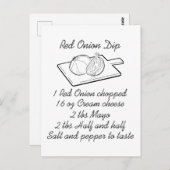 Zwiebelrezeptur Postkarte (Vorne/Hinten)