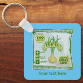 Zwiebelsaat Schlüsselanhänger (Vorderseite)