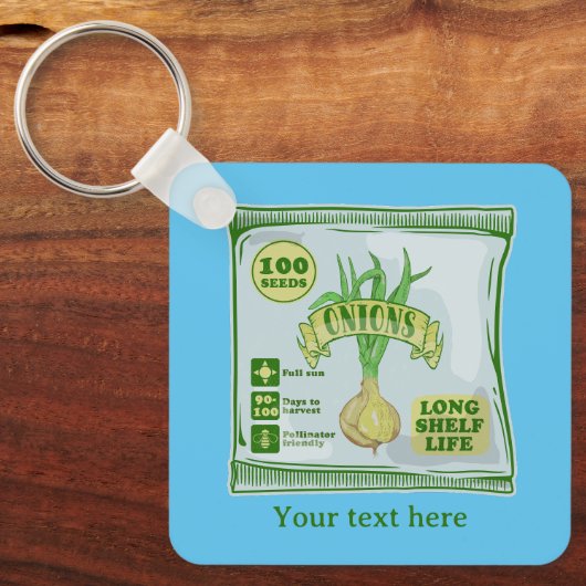 Zwiebelsaat Schlüsselanhänger (Vorderseite)