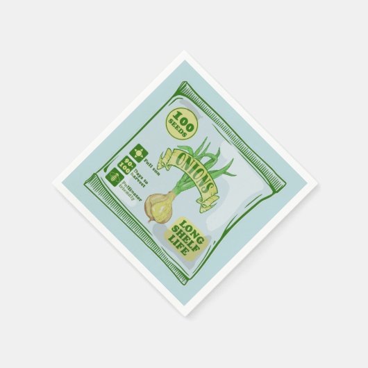 Zwiebelsaat Serviette (Ecke)