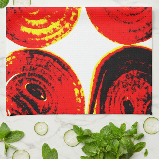 Zwiebelscheiben Geschirrtuch (Gefaltet)