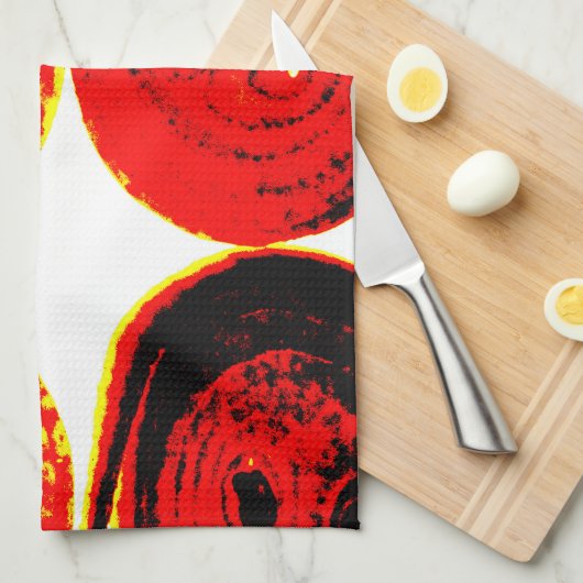 Zwiebelscheiben Geschirrtuch (Viertel Falte)