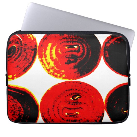 Zwiebelscheiben Laptopschutzhülle (Vorderseite)