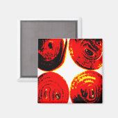 Zwiebelscheiben Magnet (Vorderseite/Rückseite)
