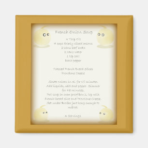 Zwiebelsuppe-Rezept-Magnet Magnet