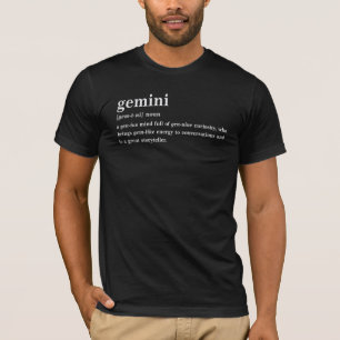 Zwilling Definition Ästhetik Astrologie Geschenk T-Shirt