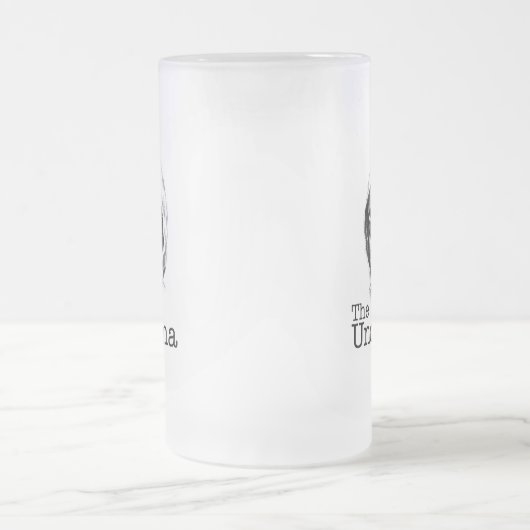 Zwilling des UnObama - Obama Unabomber Übels Mattglas Bierglas (Mittel)