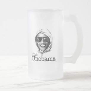 Zwilling des UnObama - Obama Unabomber Übels Mattglas Bierglas