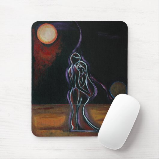 Zwilling flammt Mousepad (Mit Mouse)