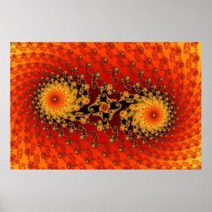 Zwilling flammt Plakat