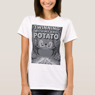 Zwilling mit meinem Bruder Kartoffel T-Shirt